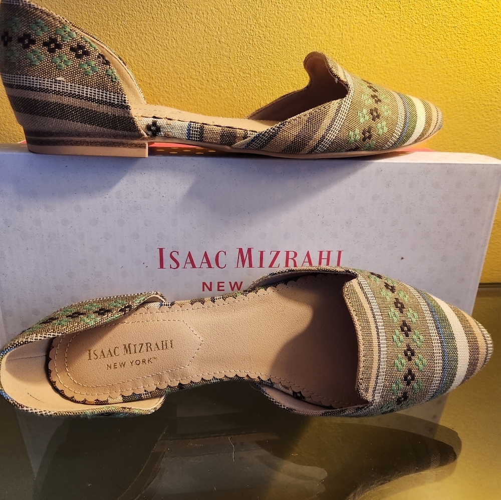 NIB Issac Mizrahi Slide-on Shoes, Size 7